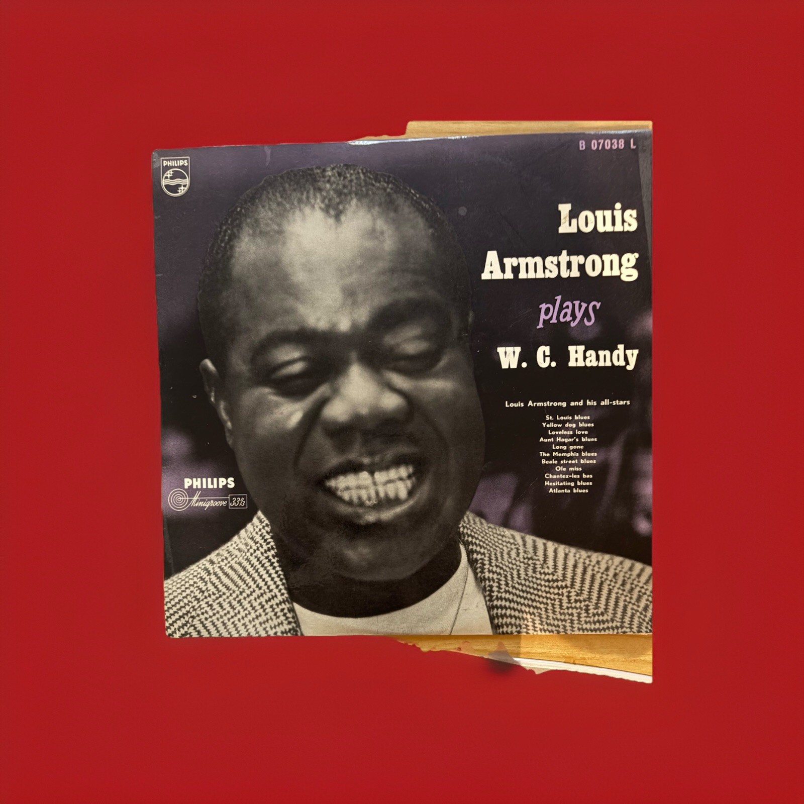 Collectible vintage Louis Armstrong LP.