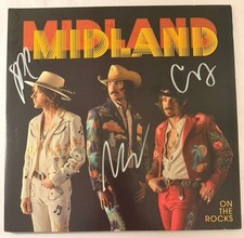 MIDLAND – ON THE ROCKS - SIGNED COVER * BLACK VINYL LP 180GM 2017 BIG MACHINE picture
