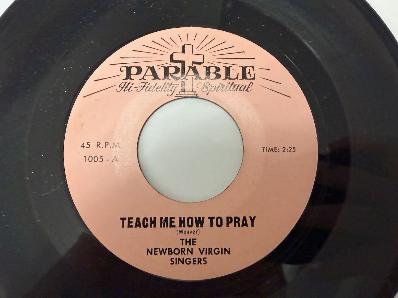 RARE Ohio Blues Gospel 45- Newborn Virgin Singers 