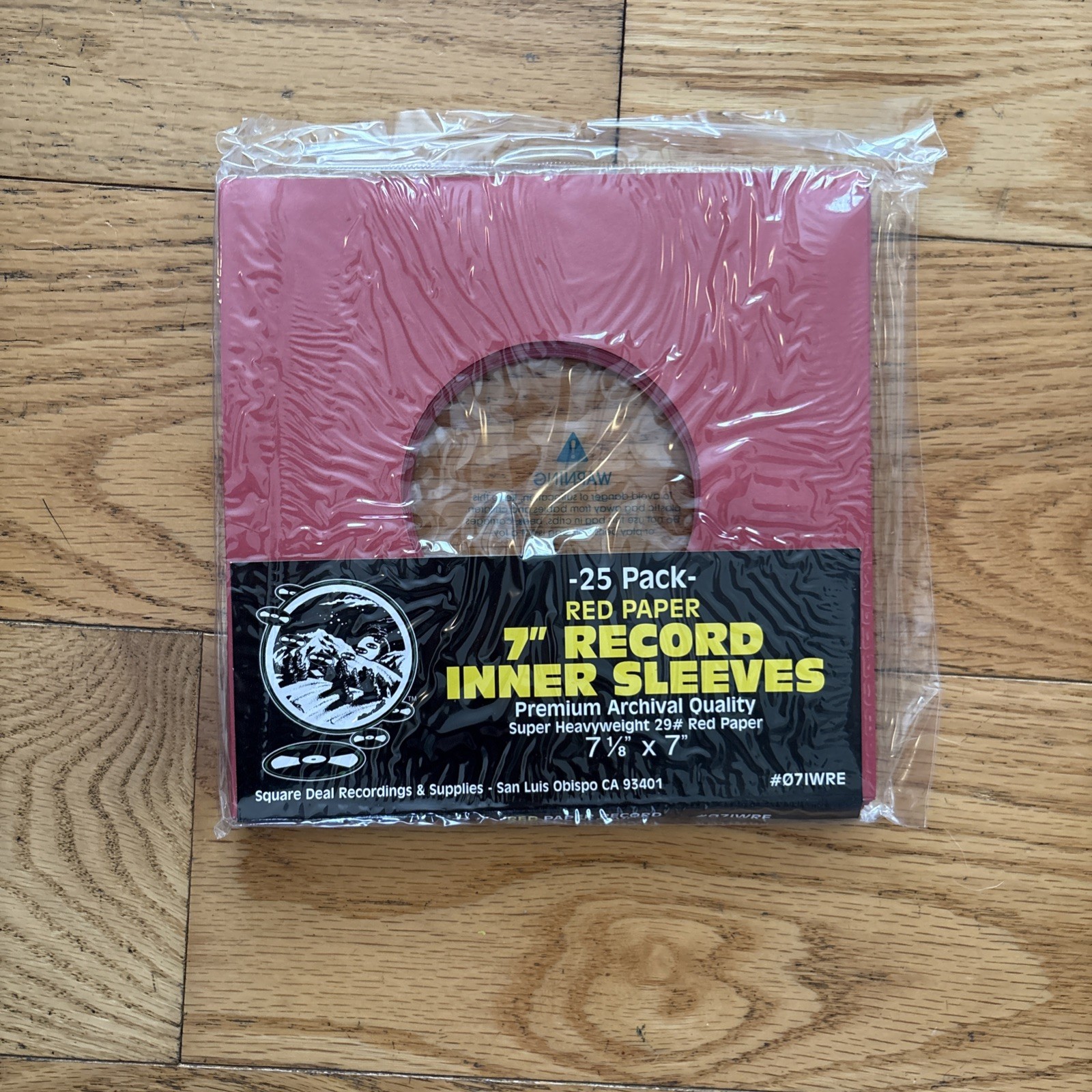 (25pk) RED Colored 45 RPM  Sleeves  record sleeves 7” NEW 
