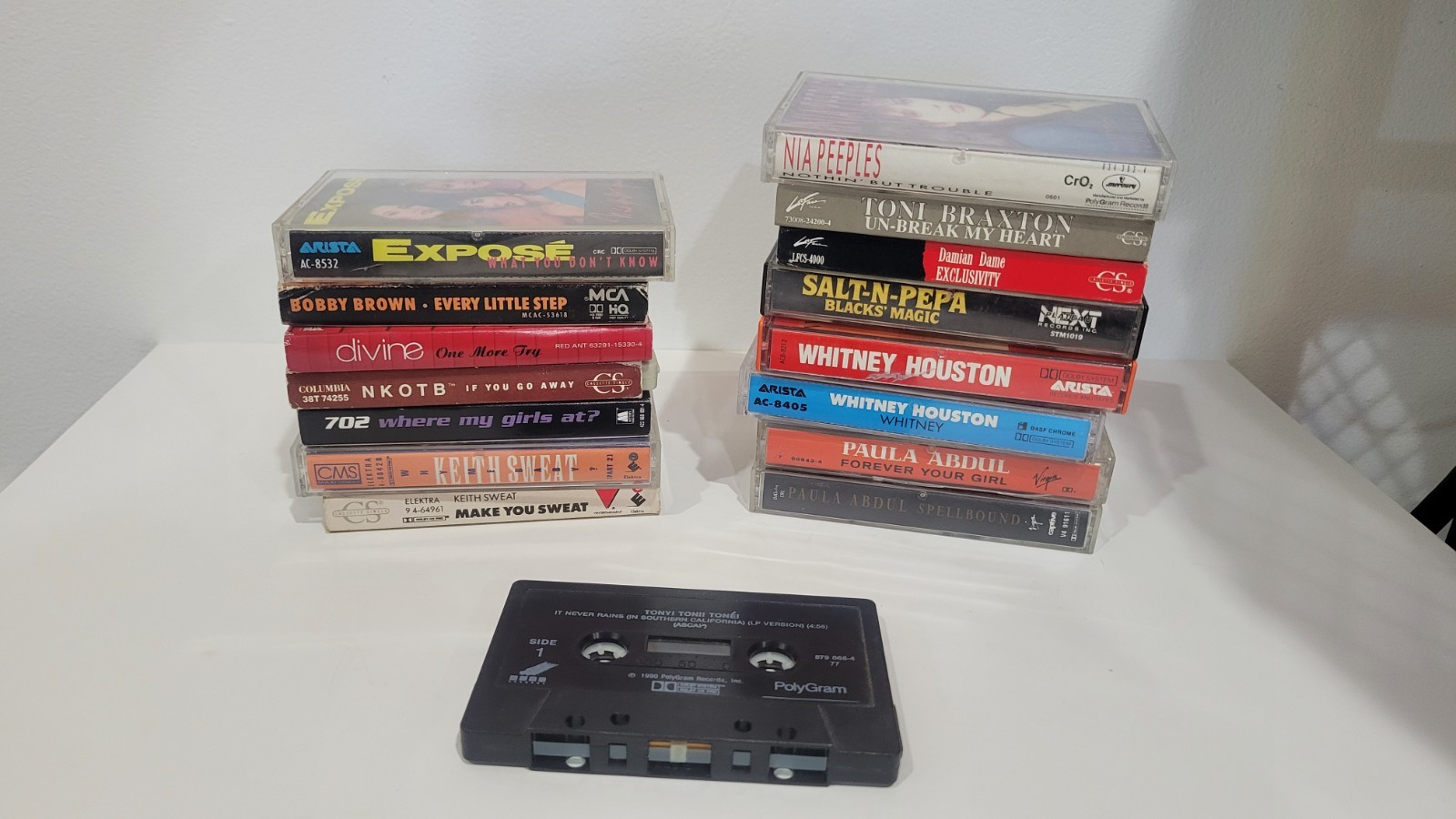80's and 90's Pop Cassettes Lot Whitney Houston NKOTB Expose Paula Abdul
