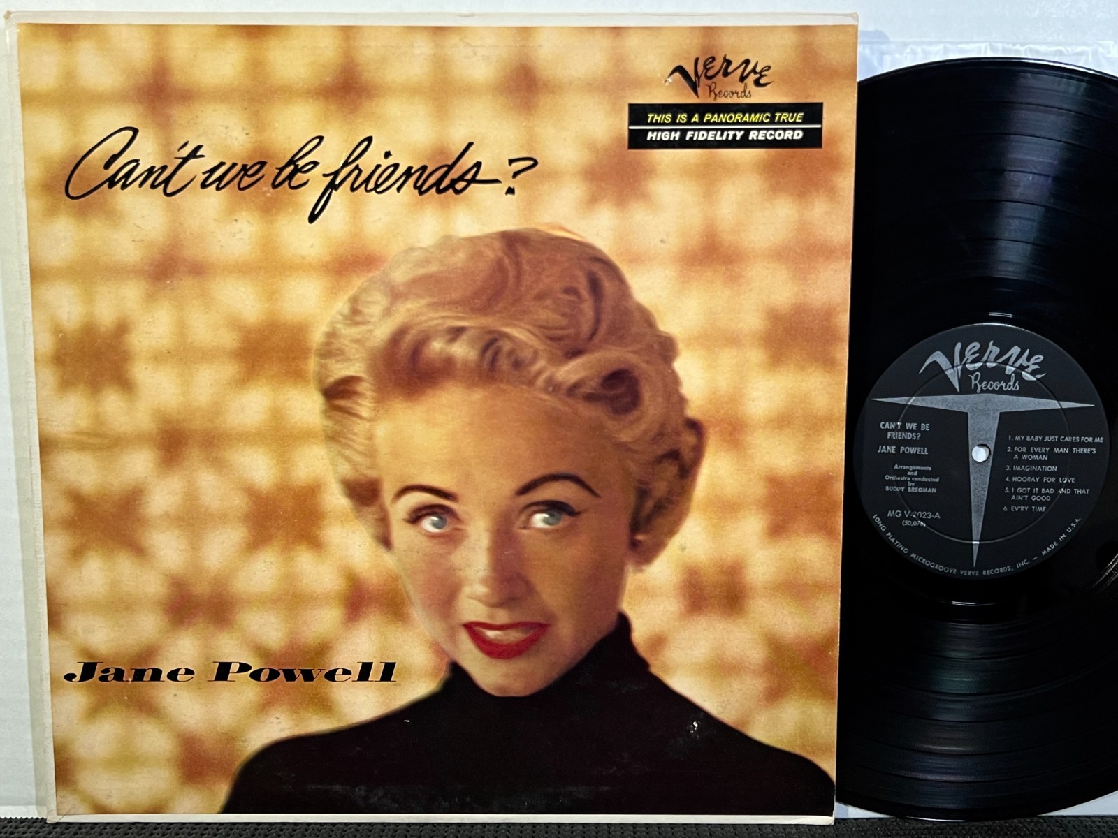 JANE POWELL Can’t We Be Friends? LP VERVE MGV-2023 MONO DG 1956 Jazz