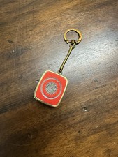 Vintage Sankyo Wind-up Music Box Keychain Keyring Red - Works Made In Japan picture
