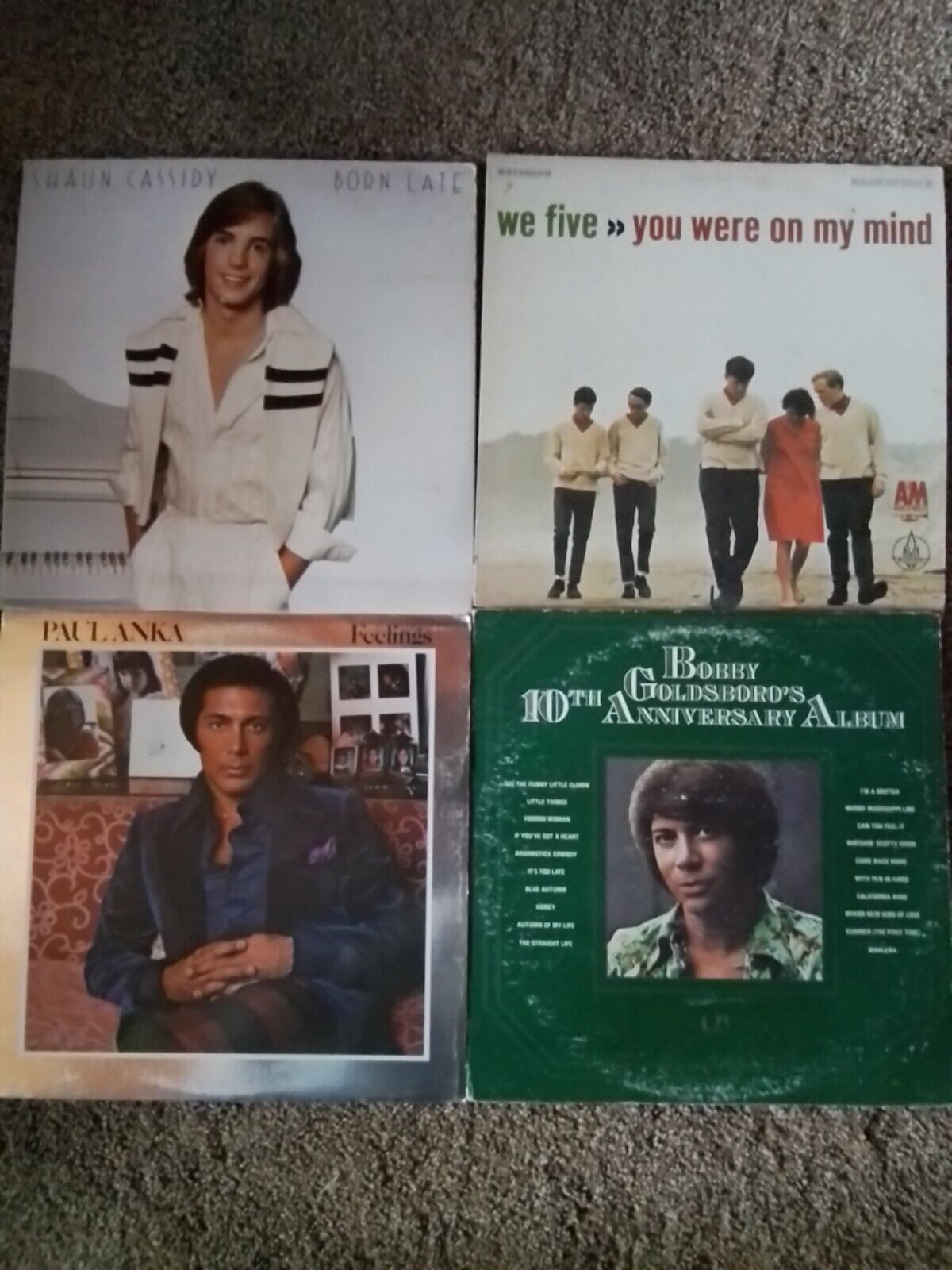 FOUR 60'S/70'S VINTAGE VINYL RECORD ALBUMS
