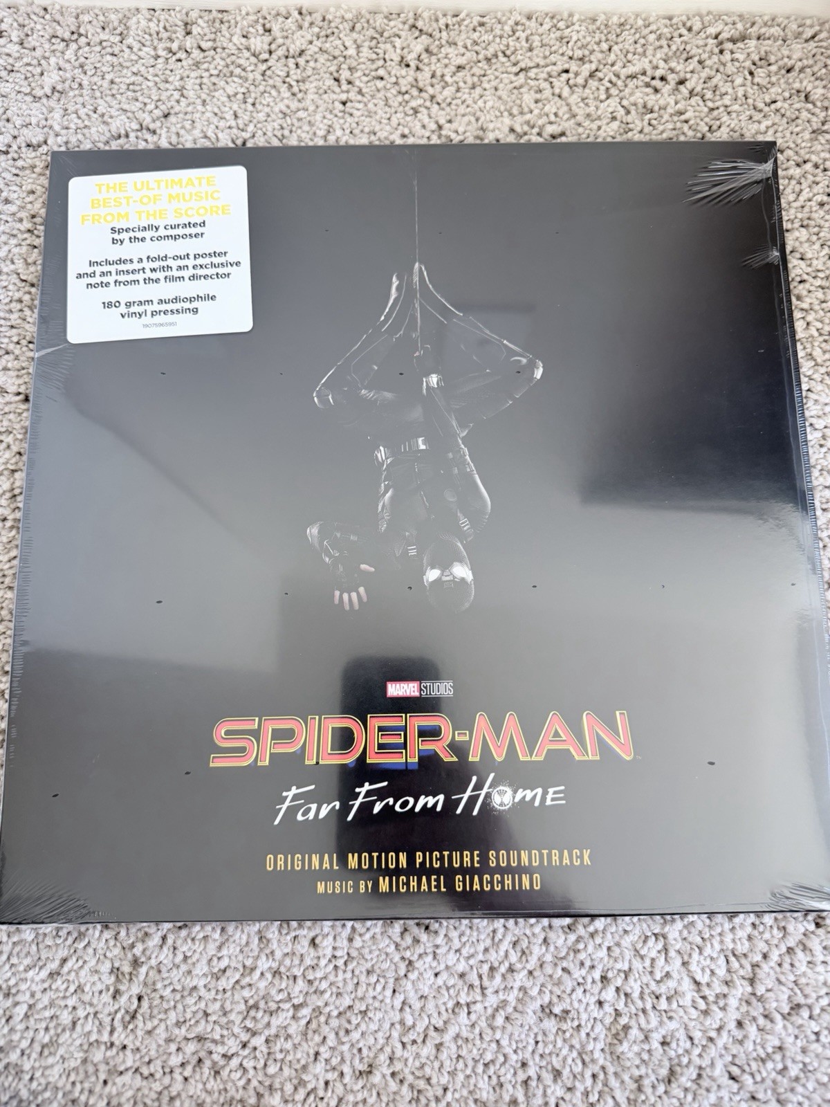Spider-Man Far from Home LP-  Michael Giacchino. Black Vinyl. Brand NEW SEALED