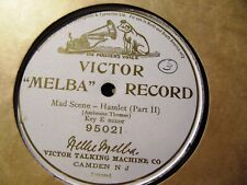 1904 Nellie MELBA RECORD G&T Mauve Signature HAMLET Ophelia's Mad Scene 2 95021 picture