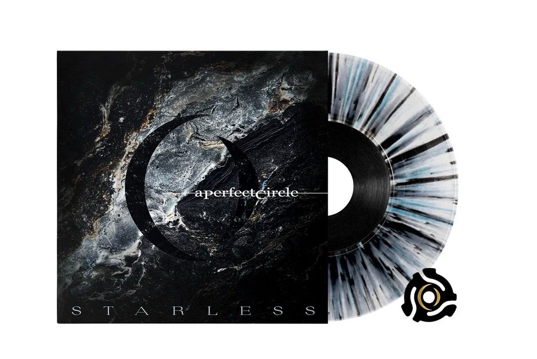 A Perfect Circle ~  Starless Blue/Black Splatter 7” Vinyl + 45 Adapter *Preorder
