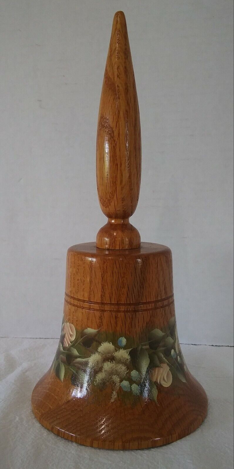 Vintage Wooden Bell Music Box Plays \