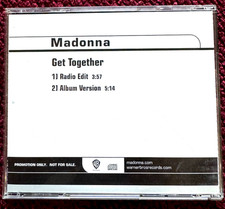 MADONNA GET TOGETHER CD SINGLE PROMO CONFESSIONS RADIO EDIT DISC VERSIONS MUSIC picture