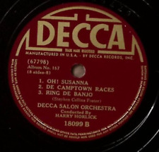 HARRY HORLICK OLD FOLKS AT HOME/OH SUSANNA/DE CAMPTOWN RACES/RING...78 RPM 403 picture