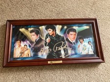 Bradford Exchange Elvis Presley King of Rock 'n' Roll Stained Glass Illuminated picture