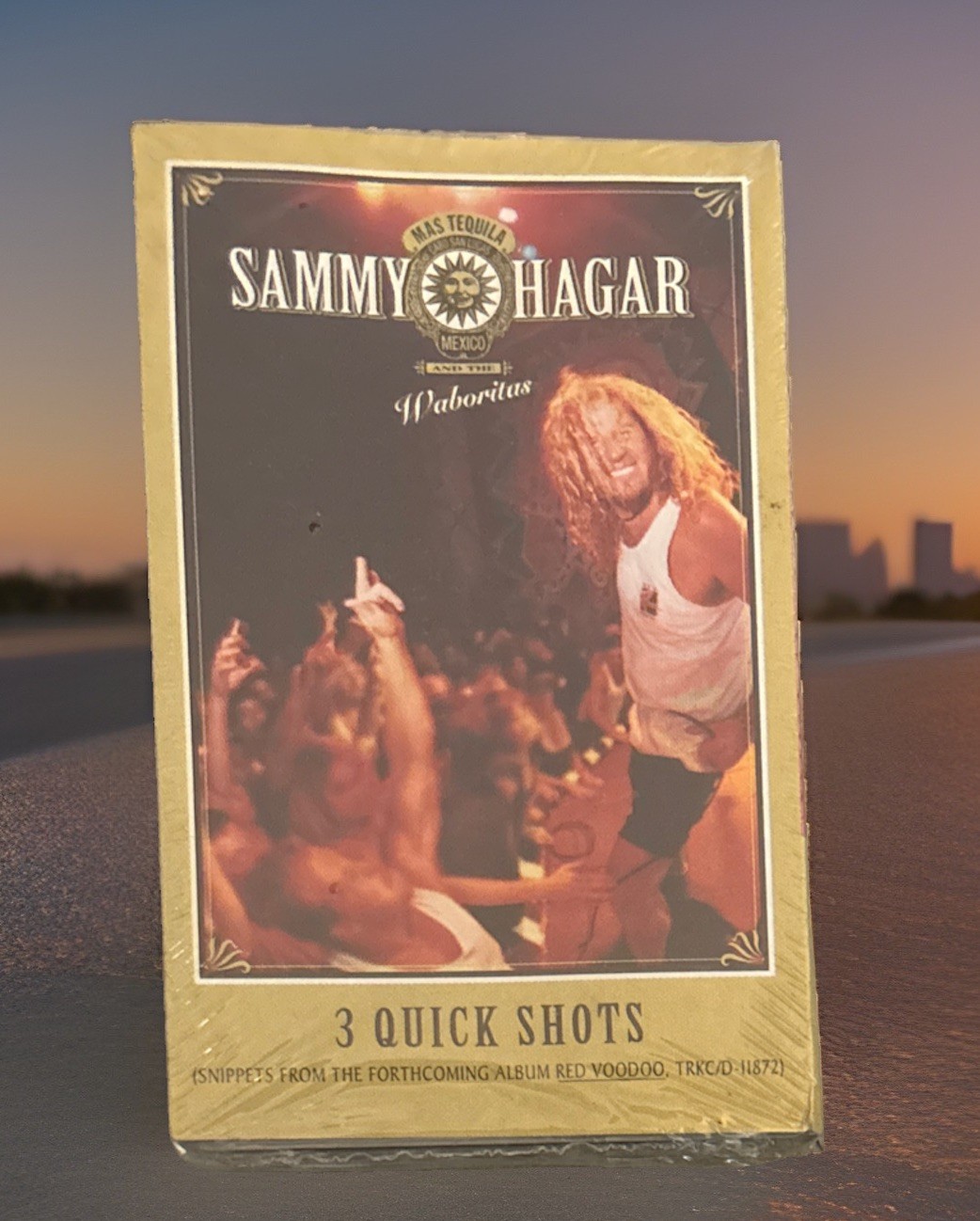 Vtg New Sealed Sammy Hagar Waboritas 3 Quick Shots NOS Cassette Promo 1999