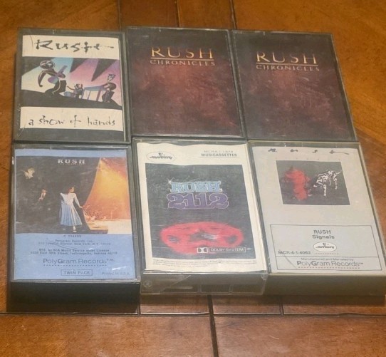 Rush-Lot 6 cassette vintage