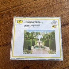 Beethoven complete overtures DG Von Karajan vintage 2 CD set like new picture