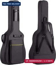CAHAYA 41 In Acoustic Guitar Bag 0.35 In Thick Padding Water Resistent Soft Guit picture