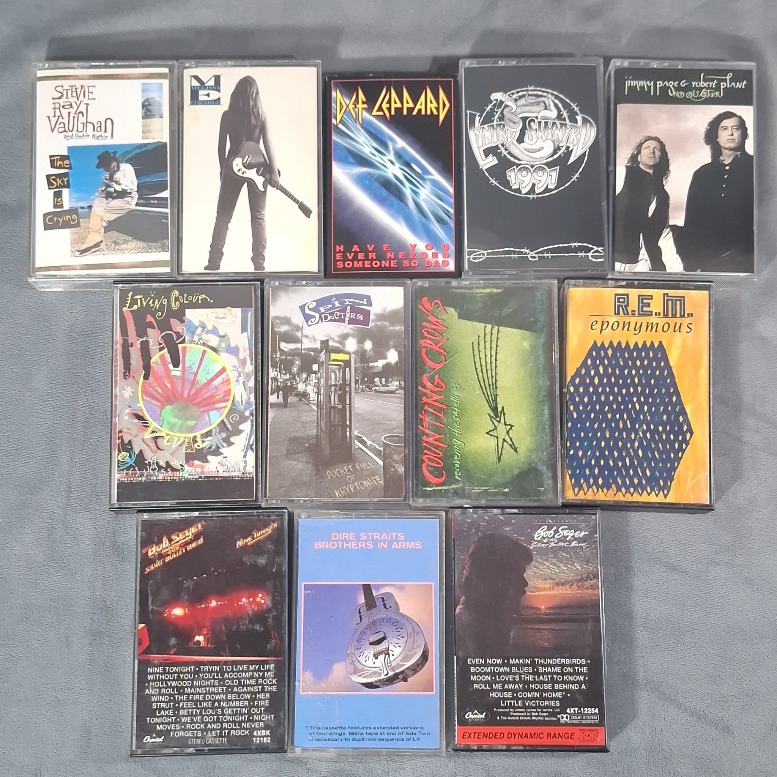 Vintage 80s 90s Classic Alternative Rock Cassette Tape Lot 12
