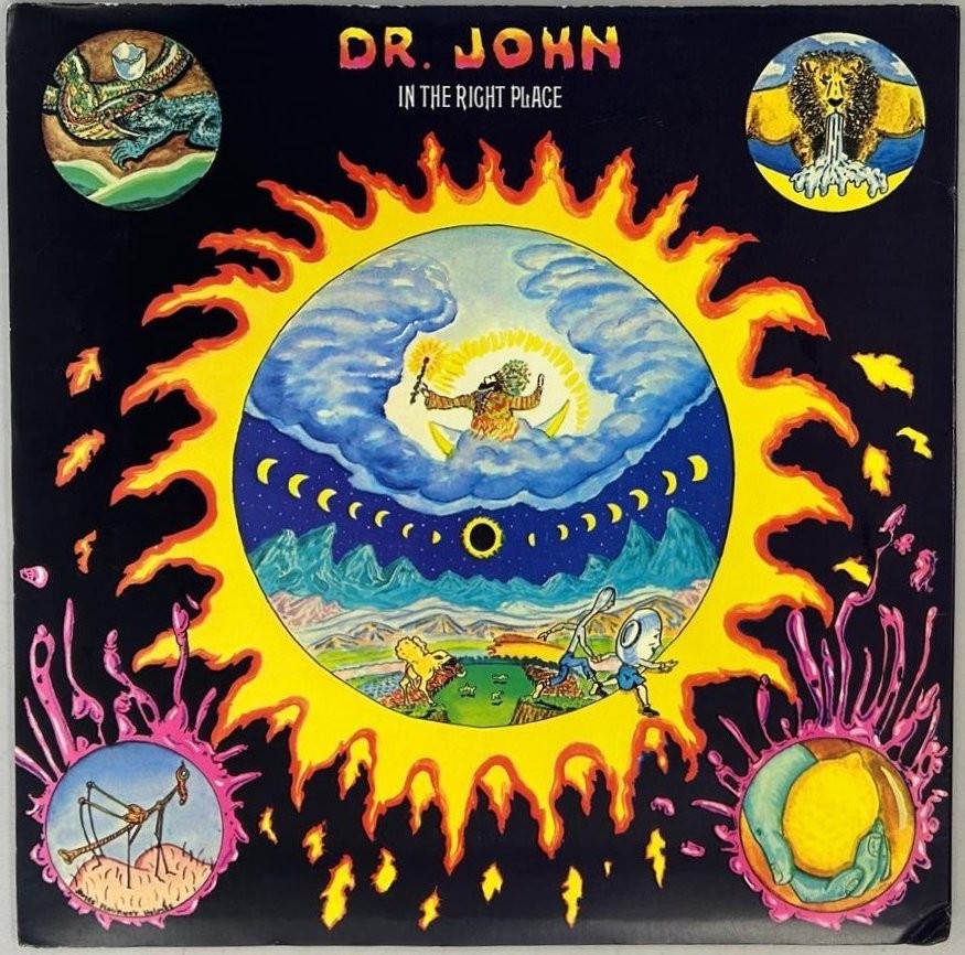 Dr. John - In The Right Place Mardi Gras Swirl Vinyl LP Rhino Reissue