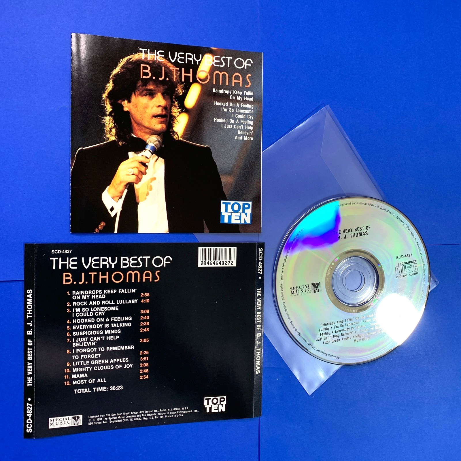 B.J. Thomas – The Very Best Of B.J. Thomas (CD, 1991) - NO CASE