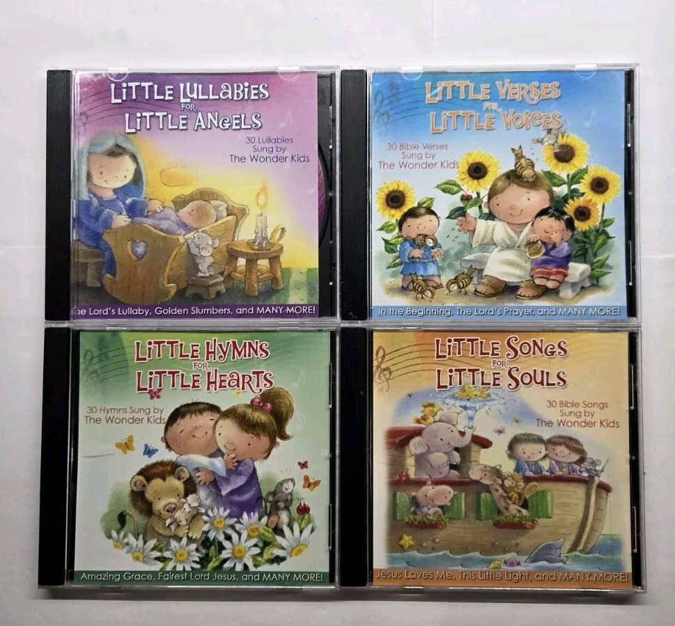 Little Lullabies Angels Verses Voices Hymns Hearts Songs Soul Wonder Kids CD Lot