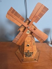 vintage 1970s S. Sper Bijou Windmill Music Bamboo Thermometer Bank. picture