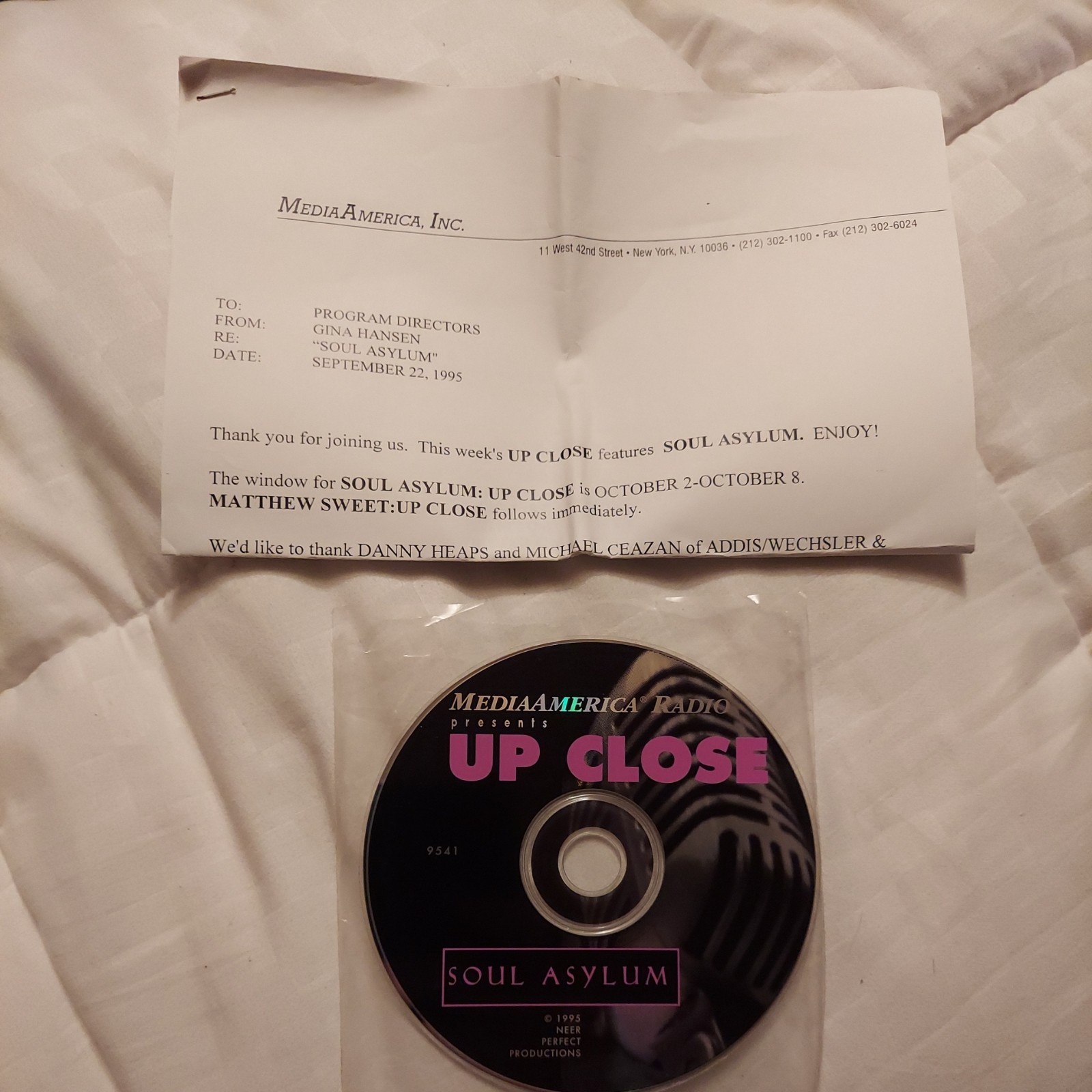 Soul Asylum Up Close Cd Radio Show