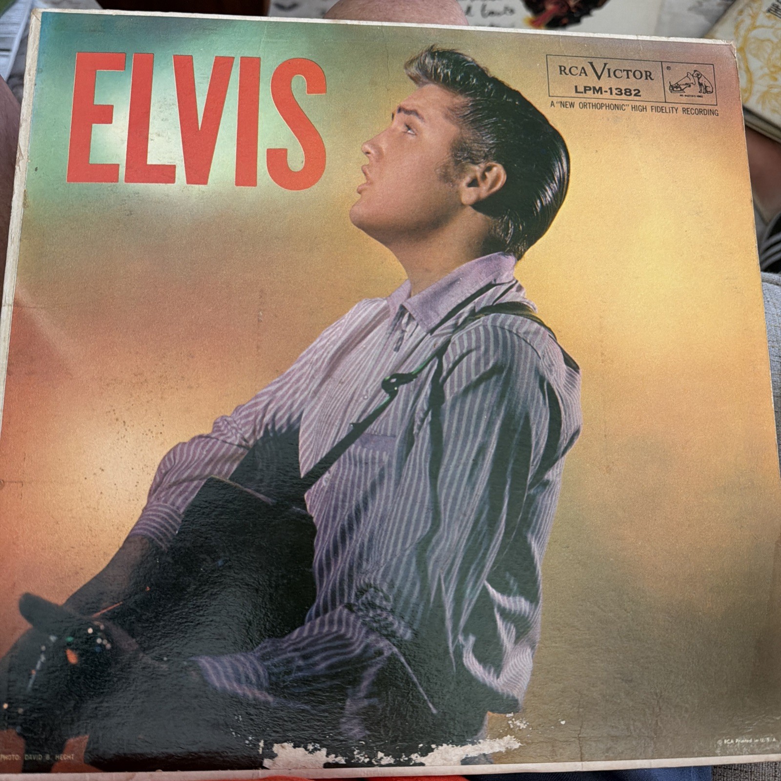 Elvis Presley LP Elvis SELF TITLED  1956  AD BACK  Rare  RCA Victor  LPM-1382