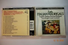 Capella Antiqua, Konrad Ruhland - Early Italian Madrigals CD 1986 Classical Pro picture