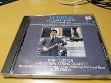 C.M. Von Weber: Clarinet Qunitet Op. 34 Karl Leister & Vienna String Quartet CD picture