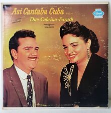 Duo Cabrisas Farach Asi Cantaba Cuba Vol 4. Mint Condition. Fast Shipping picture