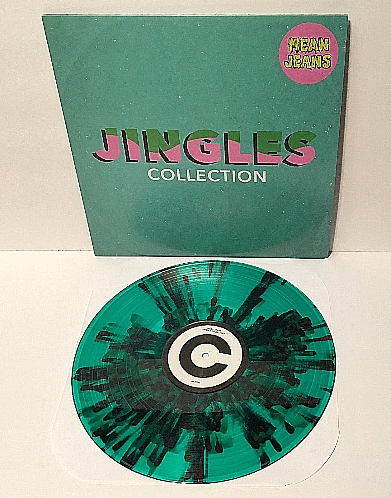MEAN JEANS jingles collection GREEN VINYL with Black and Red splatter Lp Record