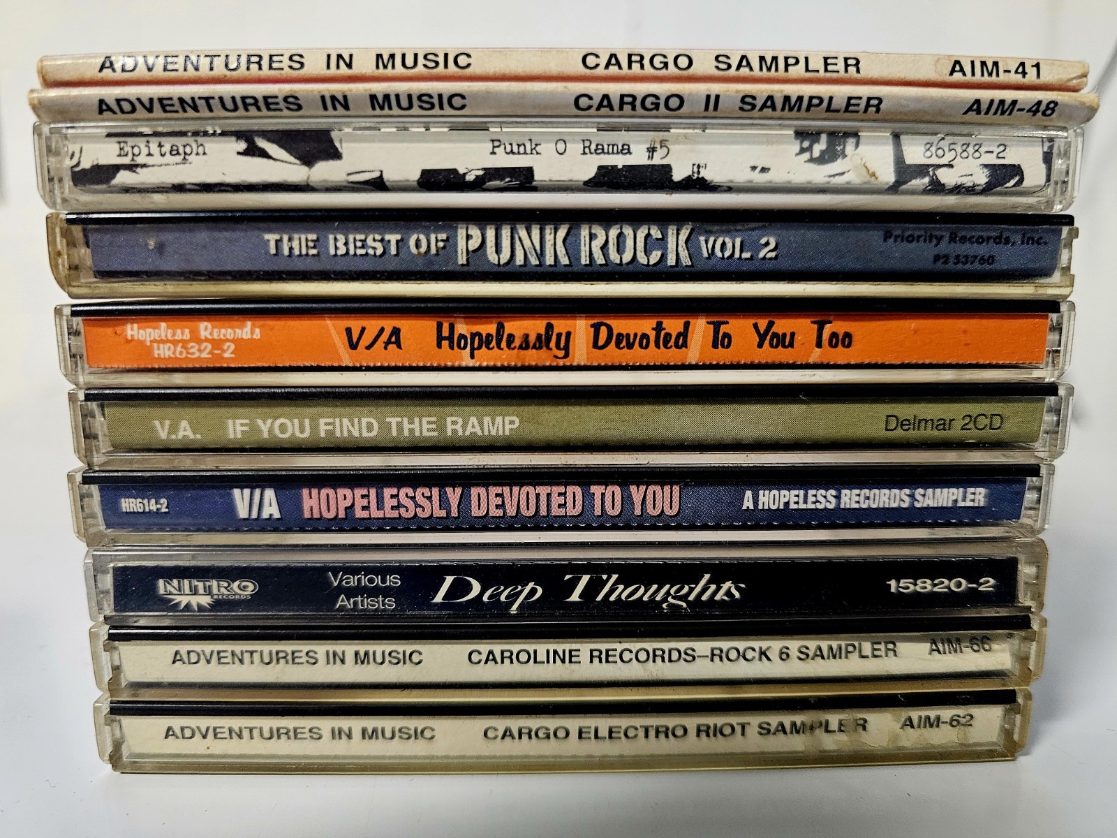 Vintage Lot Of 10 Punk Compilation CD's Original 1980 1990s First US Pressings
