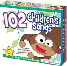 NEW 102 Children's Songs Kids Music Toddlers Preschool Fun [Audio CD, 3-discs] picture
