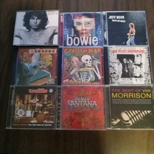 Classic Rock 9 CD Best Of's Lot: Doors (2×CD) Bowie Traffic Kansas Santana picture