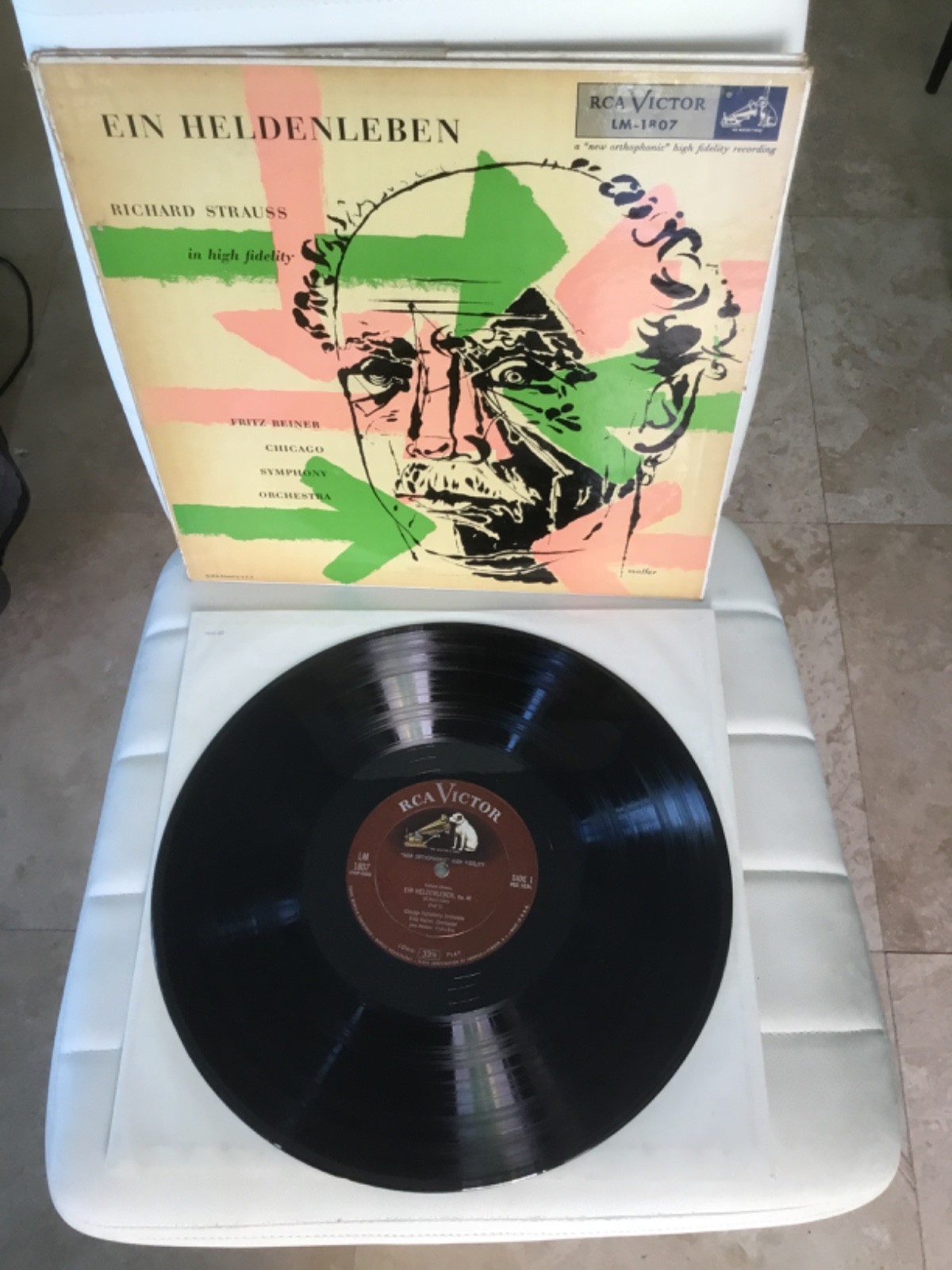 Original 1958  Master pc LP 33 RICHARD STRAUSS - FRITZ REINER (EIN HELDENLEBEN)