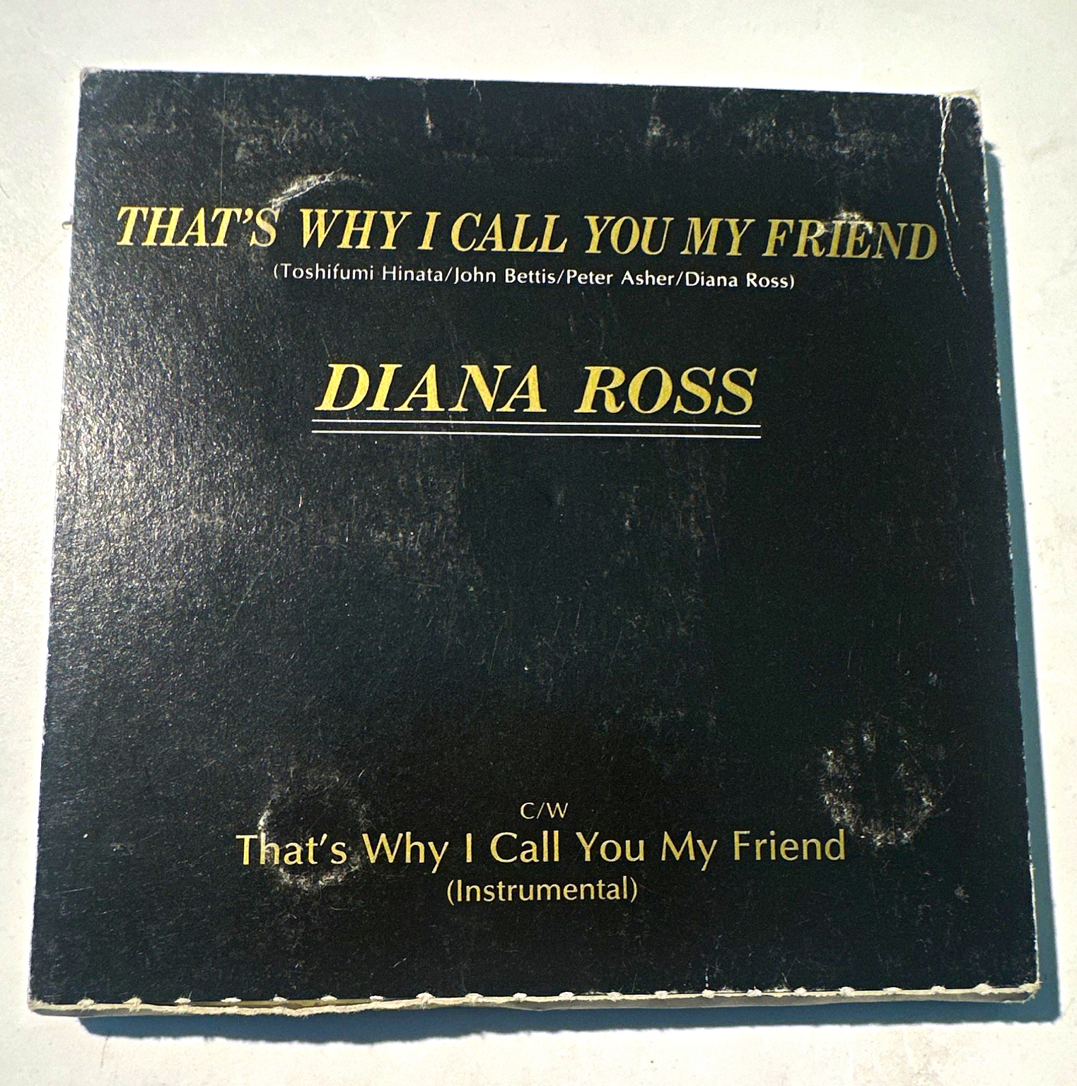 Diana Ross - That's Why I Call You My Friend CD Single Import 1992 TODP-2352