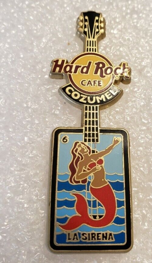 hardrock cafe pin cozumel la sirena mermaid