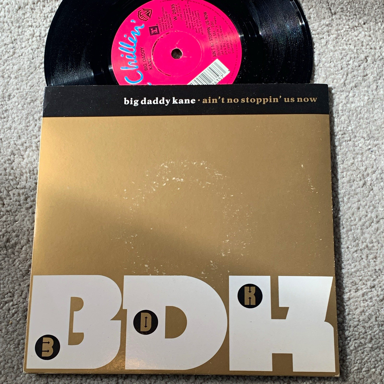 Big Daddy Kane - Ain\'t No Stoppin\' Us Now 7” Black Vinyl 45 RPM W2635