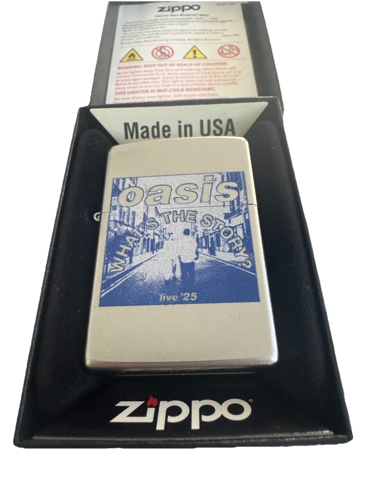 Oasis What's The Story Morning Glory Official Zippo Lighter Limited Edition Rare