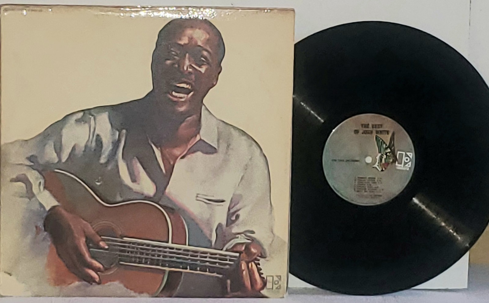 JOSH WHITE Best of 2LP VG+ Vinyl 1970 Elektra Plays Well EKS-75008 Blues Folk