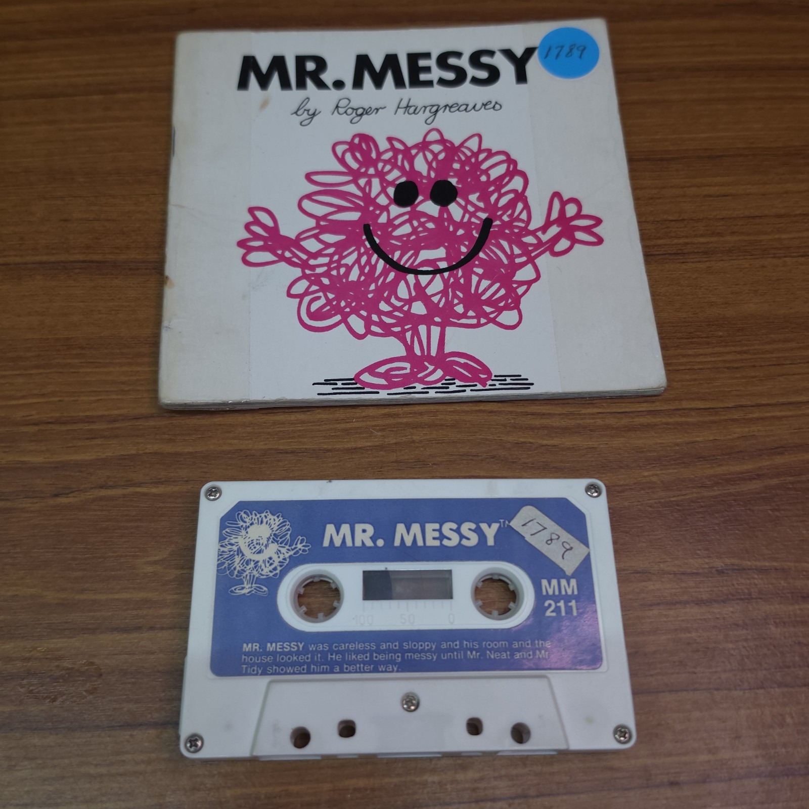 Vintage Mr. Messy Book & Cassette Roger Hargreaves Cypress Mr. Men MM 211