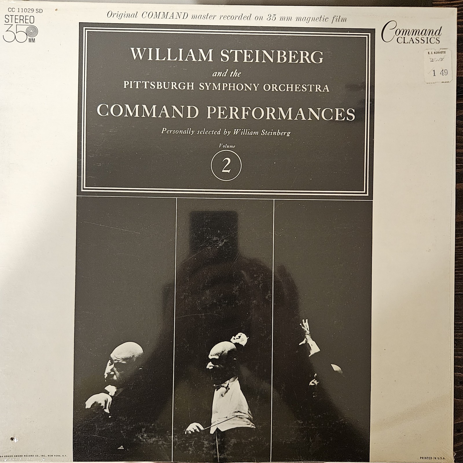 William Steinberg And The Pittsburgh Symphony Orchestra  -  Command Performance