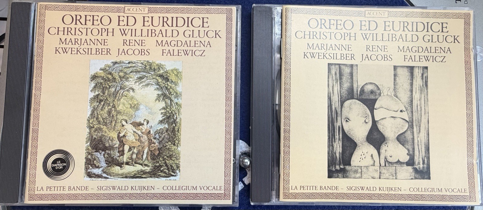 Christoph Willibald Gluck-Orfeo & Euridice Discs Kuijken ACCENT 2-CD Audiophile