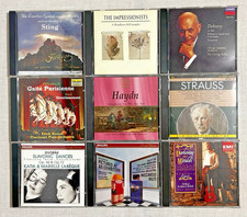 9 Classical CD Lot Debussy Strauss Haydn Dvorak Symphony Orchestra Solti Telarc picture