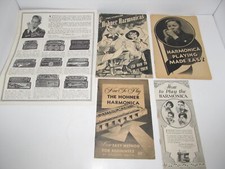 Vintage How To Play The Hohner Harmonica  instruction Books & Sales Brochure picture