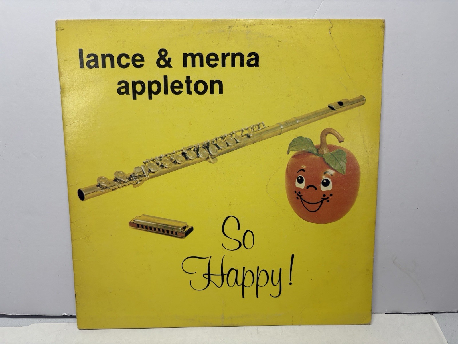Lance Appleton & Merna- SO HAPPY Gospel Harmonica Record Album Rite Record Prod