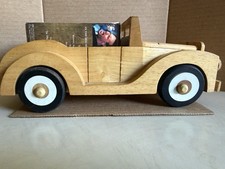 Vtg 80’s Great American Audio Corp. Big Band Wooden Cassette Tape Holder W/tapes picture