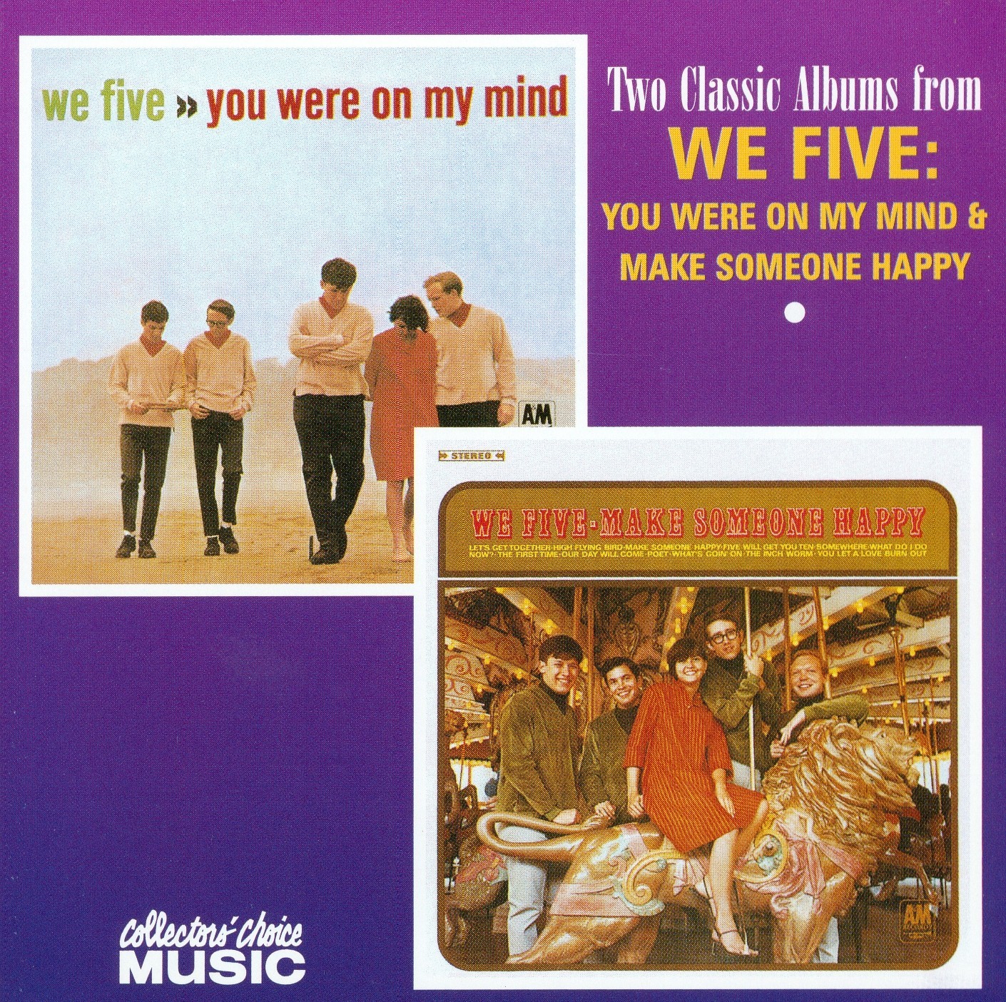 We Five - You Were On My Mind + Make Someone Happy - Like New US CD - 