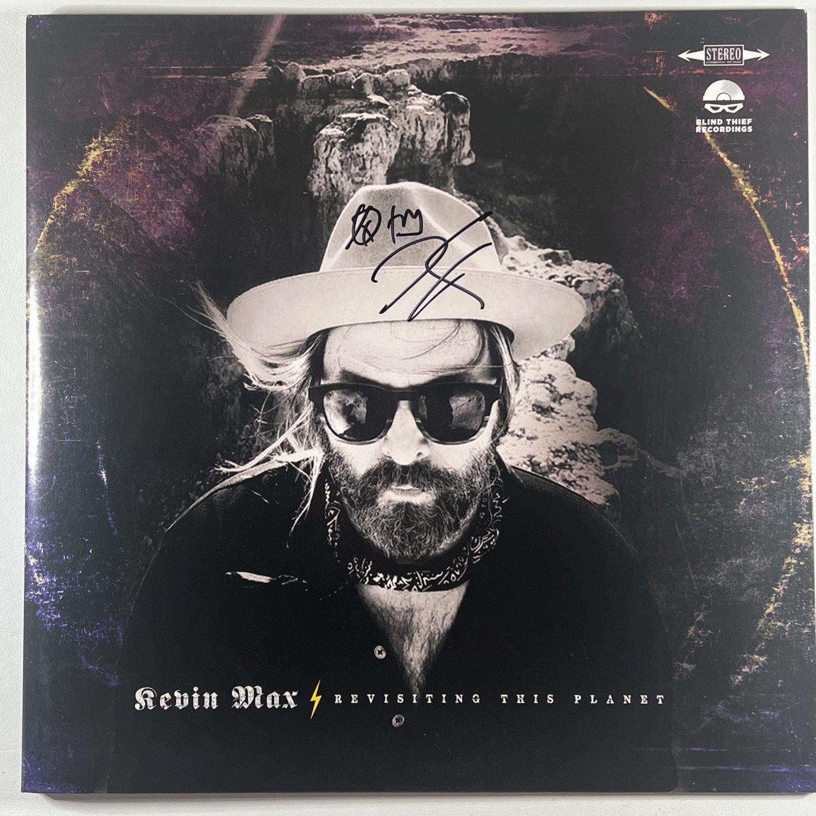 Kevin Max “Revisiting This Planet” LP/Old Bear Records OBRR18 (EX) Autograph