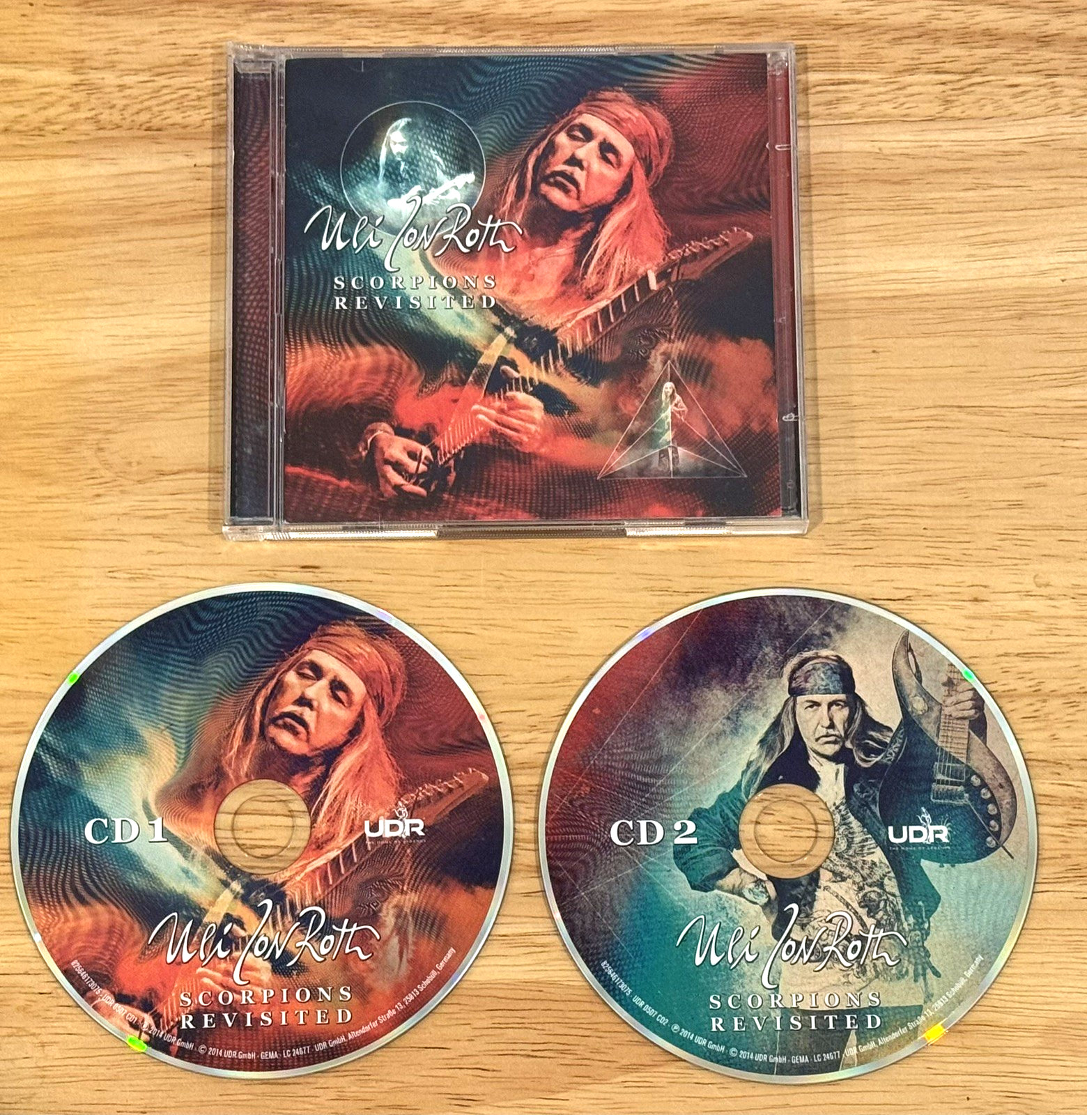 Uli Jon Roth Scorpions Revisited 2 CD Dual Disc Set UDR Music 2014
