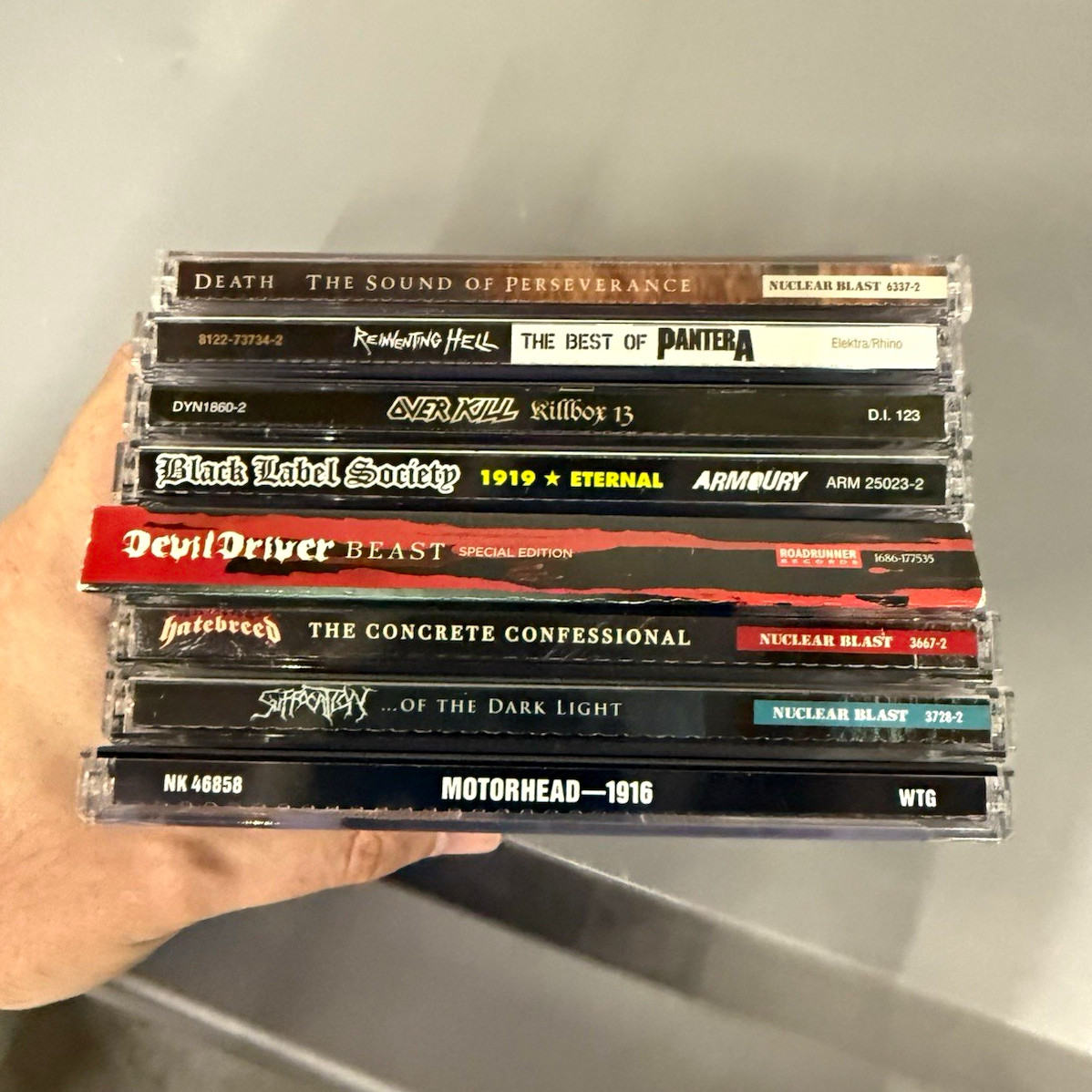 Metal cd lot. Death Pantera overkill BLS devildriver Hatebreed suffocation motor